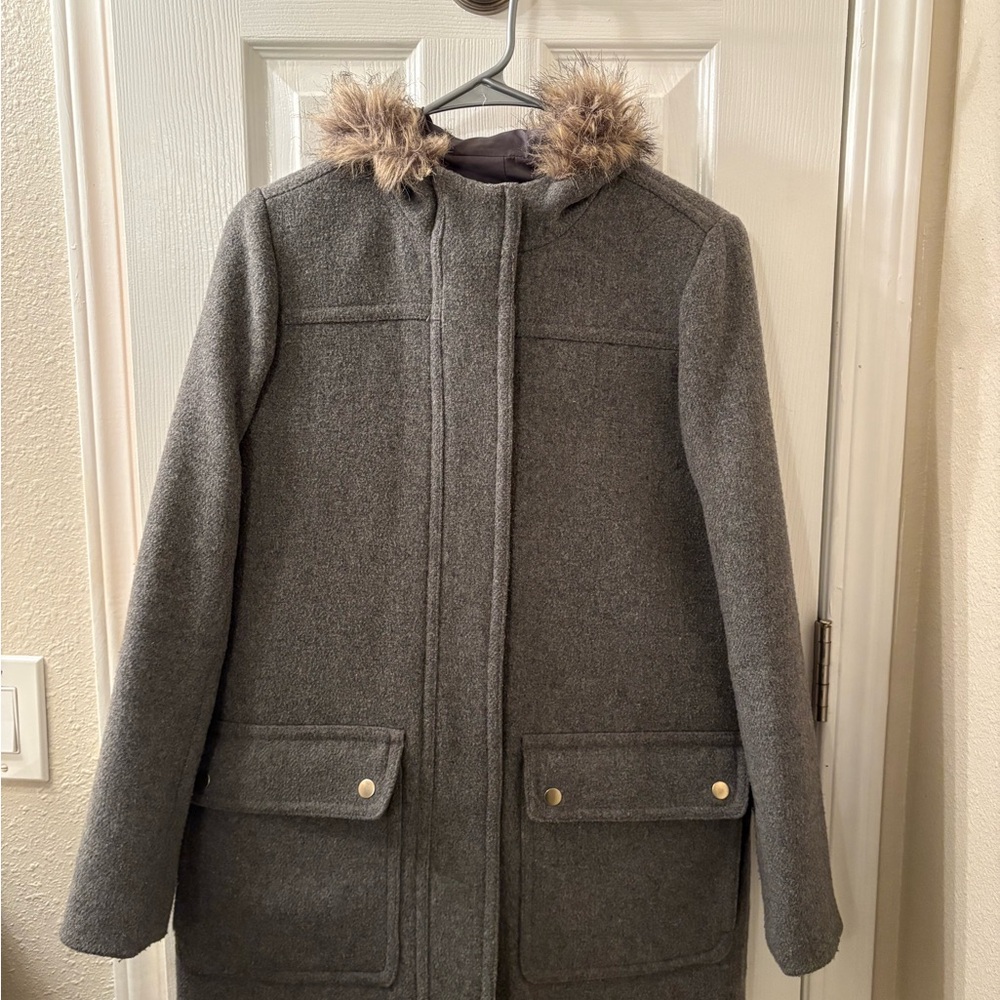 J. Crew Womens wool blend pea coat
